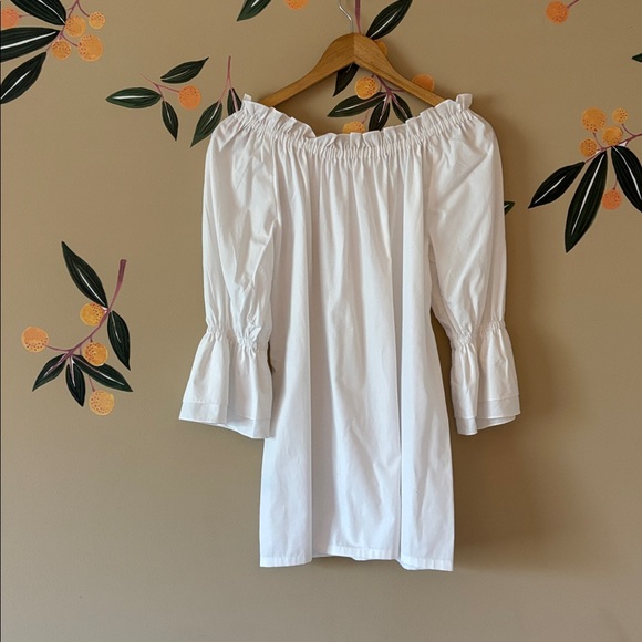 White off shoulder dress Liv & Laf NWT - Picture 6 of 6